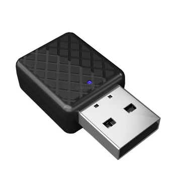 USB Bluetooth Prijímač Vysielačov 5.0 Bezdrôtové pripojenie 3,5 mm Stereo Audio Music Adaptér Dongle pre TV, PC Bluetooth Reproduktor, konektor pre Slúchadlá