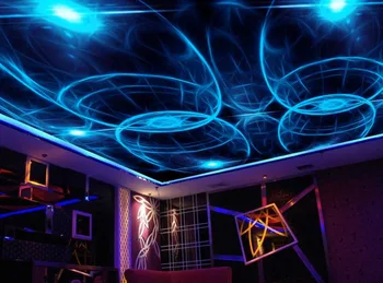 Prispôsobený 3d Strop Tapety Modré nástenné Maľby Módne KTV Bar, Obývacia Izba, Spálňa Stenu papiere Domova 3D Stropné nástenné Maľby
