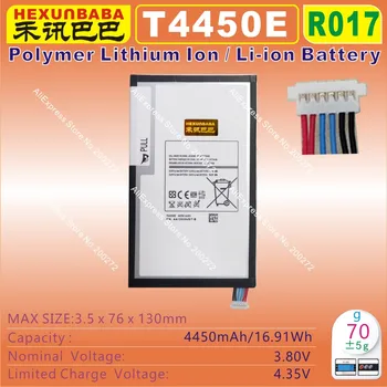 [ T4450E ] 3.8 V Li - Polymer lithium ion Mobil / TABLET PC batérie vhodné pre SAMSUNG Galaxy TAB, SM-T310,T311,T315 [R017]