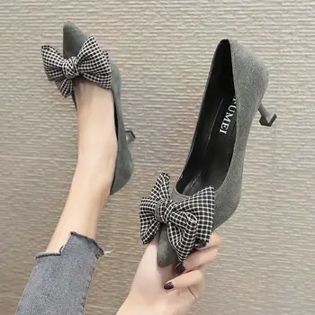 Cresfimix Zapatos De Mujer Ženy Klasické Vysoko Kvalitné motýlik Pošmyknúť na Stiletto Podpätky pre Office Lady Pohode Office Topánky C6187