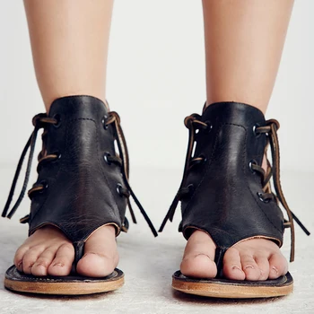 Ženy Sandále Ročníka Letnej Nové Ženské Gladiator Sandále, Topánky, žabky pre Ženy Pláže Topánky Ploché Sandalias Mujer Plus Veľkosť