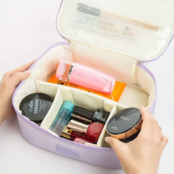 2019 Nový Multi-vrecko Candy Farby make-up Skladovanie Taška Ženy Veľké Kvality Kozmetická Taška toaletné Potreby Organizátor Prípade Auta S Zips