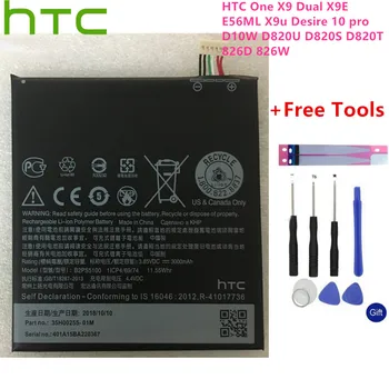 Pôvodné B2PS5100 Batérie pre HTC One X9 Dual X9E E56ML X9u Túžba 10 pro D10W D820U D820S D820T 826D 826W Darček nástroje +samolepky