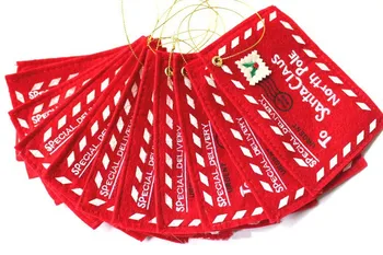 1PCS 8x12cm High-end výšivky, Vianočné dekorácie Pre Domov Obálka Vianočné priania Candy Bag Dekorácie Nový Rok Dekorácie