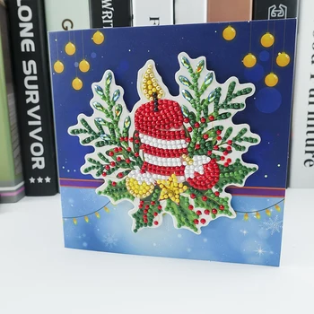 8pcs DIY Pohľadnice Špeciálne tvarované Diamond Maľovanie Vianočných Pohľadníc