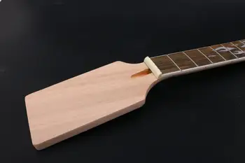 Elektrická Gitara Krku 22fret 24.75 palcový Javor+javorového dreva Nedokončené #obdĺžnik S vložkou