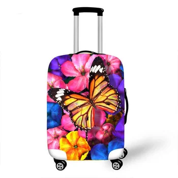 18-32 Palcový Krásny Motýľ Cestovné Batožiny Hrubé Ochranné Kryty Ženy Roztomilý Bagages Dievčatá Elastické Proti Prachu Kufor