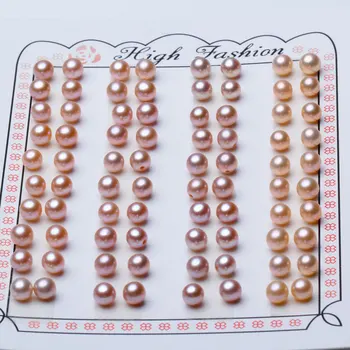 Sladkovodné Perly Okrúhly tvar a Veľkosť dokonalý lesk na Šperky DIY voľné pearl