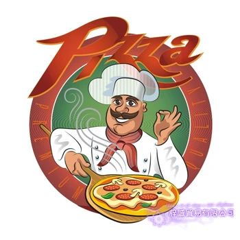 Kuchár, Pizza Express Nálepky Reštaurácia Odtlačkový Plagát Vinyl Umenie Stenu Dekor Nástenná Maľba Pizza Nálepky Na Stenu Odtlačkový Pizza Sklo Odtlačkový