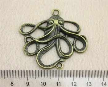 14pcs/veľa 48*45 mm antické bronzové Octopus kúzlo Prívesky DIY šperky pre náramok, náhrdelník náušnice