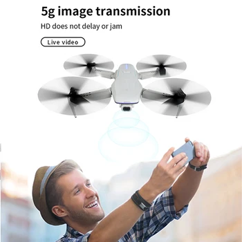 RC Drone GPS 4K 5G WiFi Real-Time Video FPV Quad-Rotor Letu 20 Minút Rc Vzdialenosti 200 m Drone HD širokouhlý Dual Camera