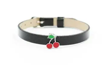 (20, 50)KS/veľa 8MM DIY Cherry List Kúzlo vhodné Pre 8mm Kožený Náramok Náramok Popruhy Módne Jewelrys