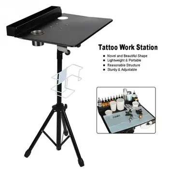 Odnímateľný Tetovanie Mobilné Pracovné Stanice Postaviť Prenosné Nastaviteľné Tetovanie Zbraň Ihly Pohár Stôl Tabuľka Telo tvoria Nástroj