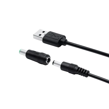 8in1 5V USB DC 5.5x2.1mm Pripojte Nabíjací Kábel pre Ventilátor Reproduktor Router LED Lampa E65A