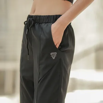 Letné tenké nohy-záväzné voľné športové nohavice lady oblečenie rýchlo suché priedušná fitness svetla beží tanec nohavice pre ženy