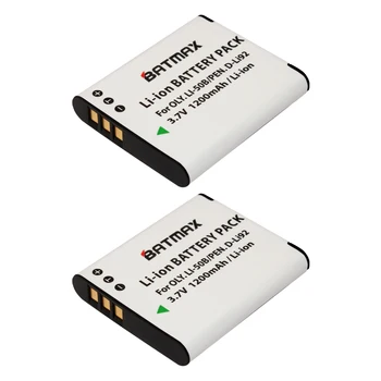 2 ks LI-50B High-Capacity Nahradenie Batteries1200mAh + Dual USB Nabíjačku Vyberte pre Olympus Stylus Tough Séria Digitálne Fotoaparáty