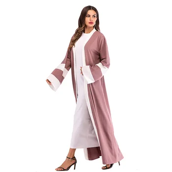 Moslimské módne dubaj abaya islamské oblečenie kaftan hidžáb oblečenie kaftane marocain pre ženy
