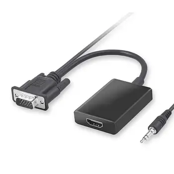 BL VGA Samec na HDMI Žena Converter Adaptér s Káblom USB na Počítač, Projektor Jednoduché Na Inštaláciu Nie je Potrebné Nastavenie