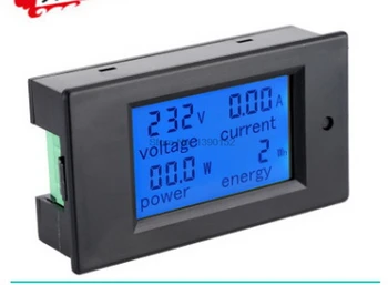 Dhl 20pcs Digital AC Napätie Metrov 100A/80~260V Power Energy analógový Voltmeter Ammeter watt aktuálne Zosilňovačov Volt na meter