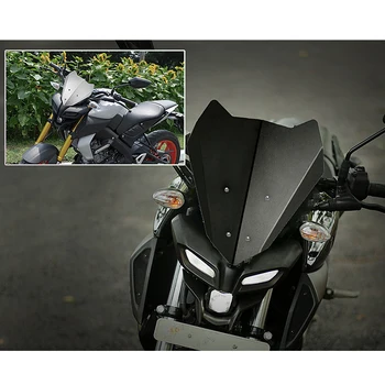 MT15 Motocykel Hliníkové Čelné sklo Clonu Viser veterný štítok s Držiakom Pre Yamaha 2019 2020 MT-15 MT 15 Double Bubble