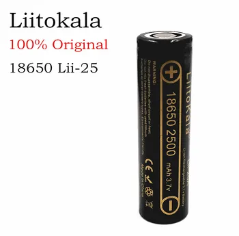 1 unids originálne lii-25a liitokala 3,7 v 2500 mah baterias recargables para samsung 18650 bateria descarga DE 30a/e-cigarri