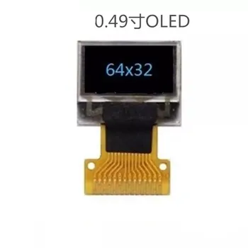 Horúce 0.49 palcový OLED displej 64*32 Dot matrix SD1306 jednotky I2C Hardvér rozhranie displej