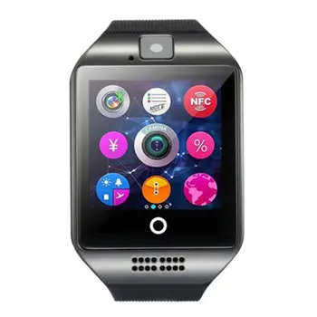 Bluetooth Smart Hodinky Q18 S Kamerou Facebook Whatsapp Twitter Sync SMS Smartwatch Podporu SIM TF Karta Pre IOS a Android