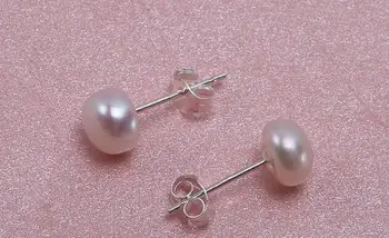 Nové Beautiful2 riadkov 7-8mm čierna biela usadenina Pestovanie perlový náhrdelník náušnice nastaviť