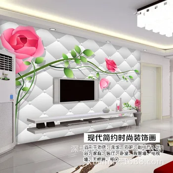 3D Cube Tulipán Kvet TV Pozadie Južná Kórea Slamy Textúru Materiálu