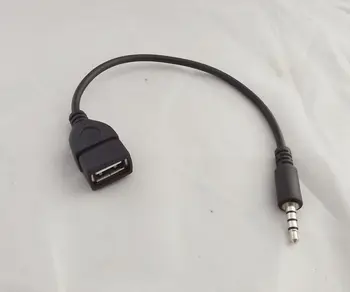 10pcs 3,5 mm Muž AUX Audio Konektor Na pripojenie USB 2.0 Žena Converter Kábel Kábel Auto MP3