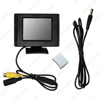 FEELDO Digital 2.5 palcový Odnímateľný RCA Video Pozrieť TFT LCD Monitor Pre DVD Spätné Parkovanie Snímač Fotoaparátu #1365