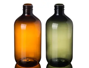 10pcs/veľa 500 ML Green/Brown Plastové PET Fľaše Prázdne Kozmetické Kontajnerov,Čistenie/Moisturizer/Body Wash/Šampón Fľašu