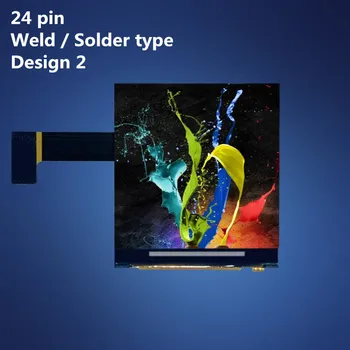 HD IPS zobraziť 1.3 palcový farebný TFT LCD displej 240x240 RGB ST7789 24P priepustné normálne black 4 drôtu SPI