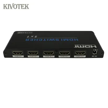 4K HDMI Splitter Prepínač 5X1 5 vstup 1 výstup, Prepínač,IR Ovládanie Žena Connecter ako hdmi2.0 pre XBOX 360 PS4/3 Doprava Zadarmo