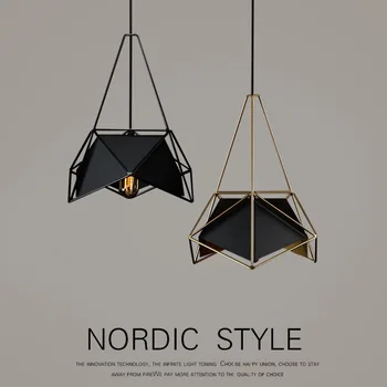 Nordic Tvorivé Jednoduché Čierne Biele Zlato Luster Nezávislá Lampa Reštaurácia stolná lampa Obývacia Izba štúdia Podkroví Nezávislá Lampa L