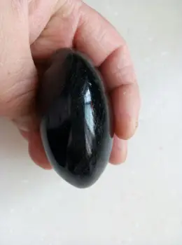 Čierny Turmalín Crystal Palm, Pocket Kameň(Hladké Leštené Starať Kameň) 158g