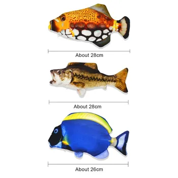 Pet Mačka USB Nabíjateľné Elektrické Vrtí Chvostom Simulácia Bigeye Ocean Fish (lítiová Batéria, Kapacita 150mAh) 2021