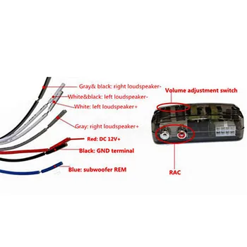 Vysoko Kvalitné Auto Car Audio Delay funkcie Reproduktor Úrovni Prevodník Prevodník, HI-LOW Car Audio & Video TD 22