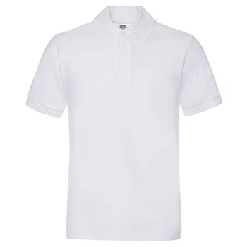 Pánske letné Európske a Americké pevné Klope krátky rukáv polo tričko ležérne a pohodlné bavlnené tričko krátky rukáv