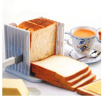 1PC Plastové Skladacie A Nastaviteľné Chlieb Slicer Toast Bochník Sandwich Fréza Formy na Pečenie Nástroje, Kuchynské pomôcky OK 0306