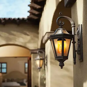 Plameň Lampy 4 Blikajúci Svetelný Efekt Ohňa Žiarovka Nástenné svietidlo Vonkajšie Svetlo Blikajúce Svetlo pre Domáce Záhradný Bar Strany