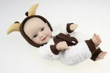 28 cm reborn bábiky baby súpravy DIY znovu sa narodiť dieťa s cartoon zvieratá, oblečenie reálneho života novorodenca babygirls babyboys modely deti hračky