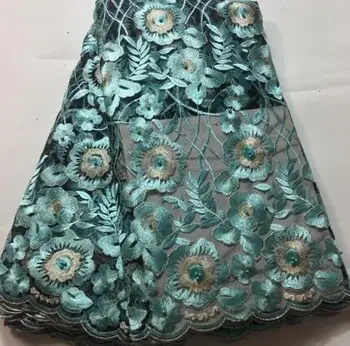 Africké čipky textílie 2019 vysoko kvalitnej čipky francúzsky oka textílie korálkové kamene nigérijský čistý textílie, čipky na šaty HLM032 magenta