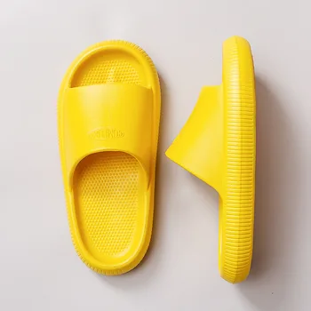 2021 Lete Hrubé Dno Domáce Šťastie Rodič-dieťa sa Čistá Farba EVA Kúpeľňa Sandále Sú Špeciálne Vyrobené pre Vás