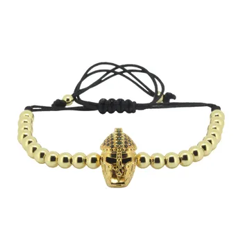 Libra šperky Anil Arjandas pulseira masculina mužov náramok Najvyššej Kvality Ródium Loptu Micro Pave CZ Bojovník Hlavu čaro