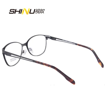 Retro okuliare, rám okuliare rámy pre ženy nehrdzavejúcej ocele svetlo počítač okuliare oculos de grau feminino 1402