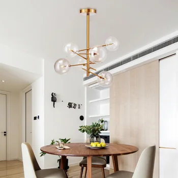 Postmoderných osobnosti magic fazuľa sklenený prívesok lampa Americký obývacia izba, jedáleň, spálňa moderný jednoduchý prívesok svetlo XU