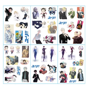 6pcs/veľa JURIJ!!! na ĽADE Anime Nálepky Pegatinas Knihy, Nálepky Pack Klasické Hračky Skateboard Doodle Nálepky Hračky