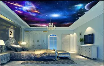 Vlastné strop tapety na steny 3 d zenith nástennú maľbu, tapety obývacia izba Sky vesmír, planéta strop zenith nástenná maľba na stenu papier