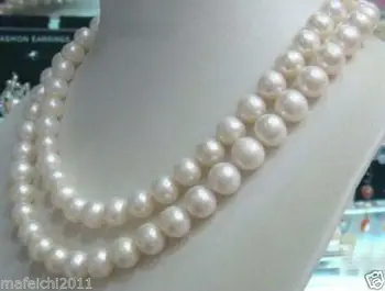 Majú jednu na predaj? Predávať sami Podrobnosti o 8-9 mm Skutočné Prírodné Biele Akoya umelo Pestované Perly Šperkov Náhrdelník 50